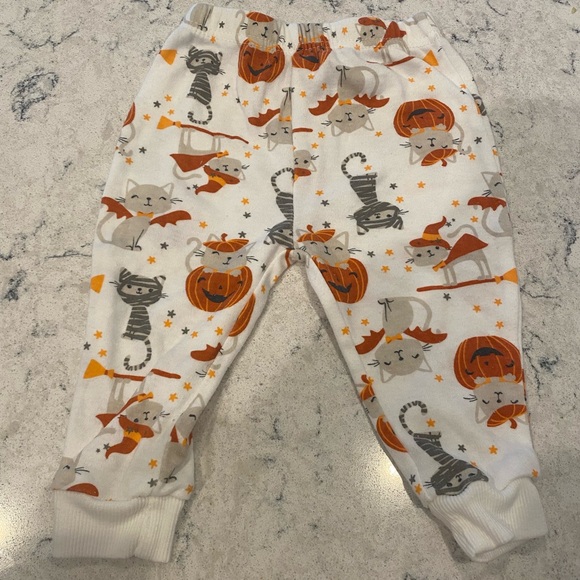 Baby Girl Halloween "Cutest Pumpkin" Outfit Chick Pea & Cat & Jack 3-6 Months - Picture 7 of 11
